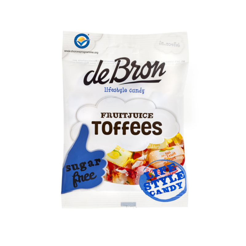 deBron® Fruit Juice Toffees (Sugar Free), 4 oz.