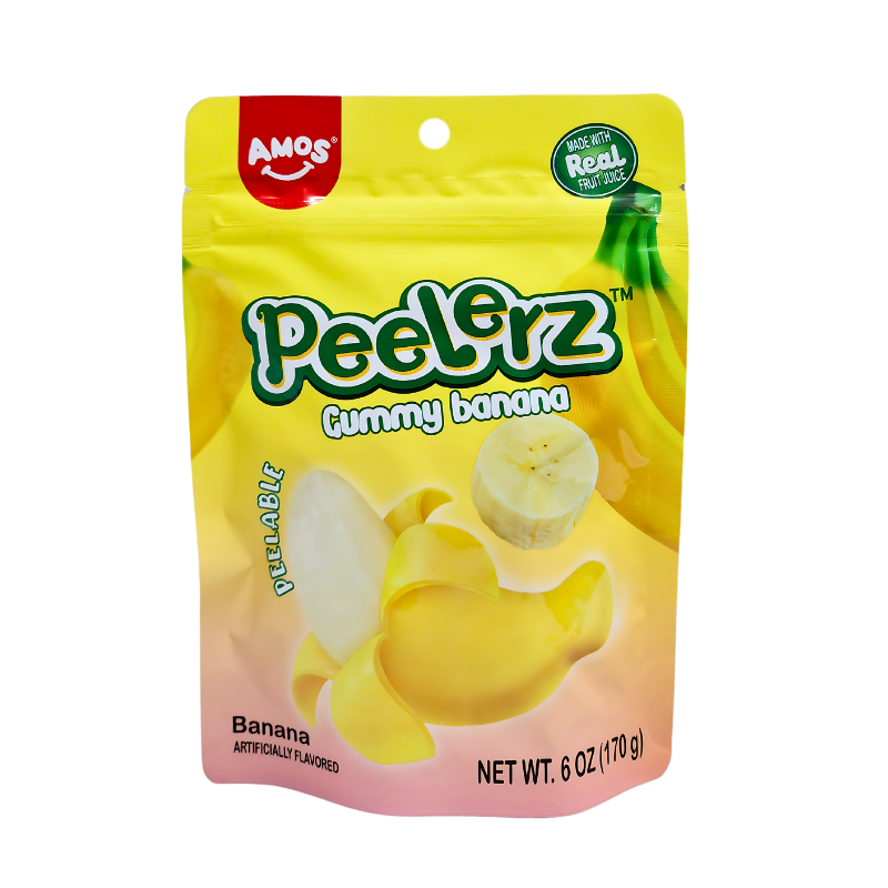 AMOS® Peelerz™ Peelable Banana Gummies 6 oz. Snyder's Candy