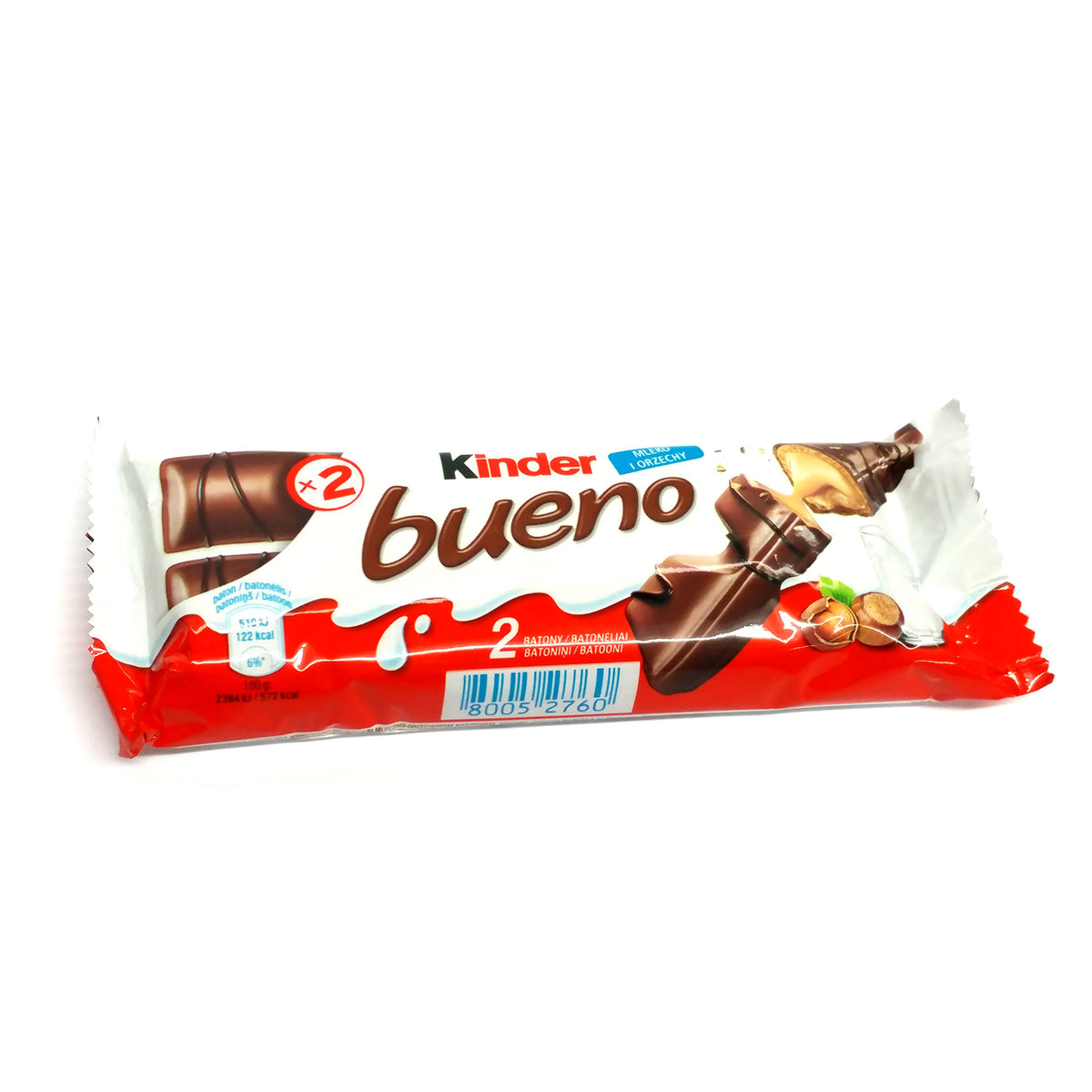 Kinder Bueno Chocolate Bar (2 Bars 1.53oz.) Snyder's Candy