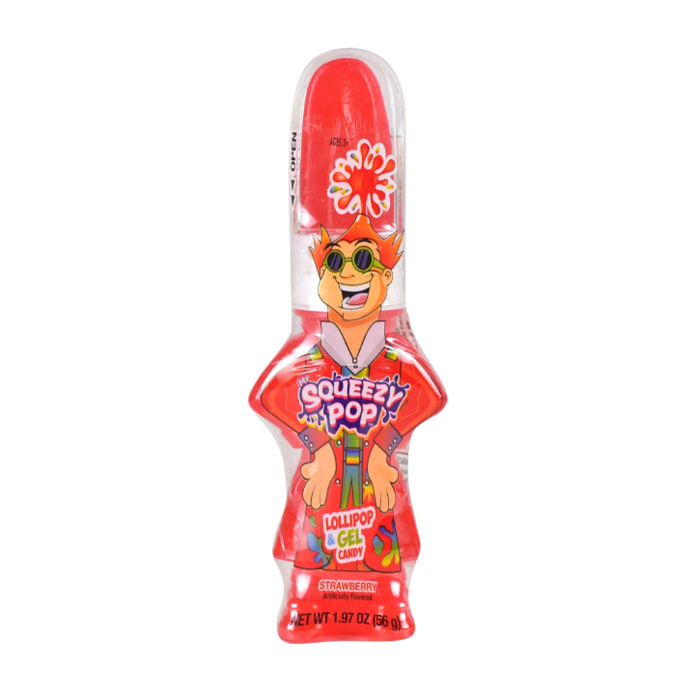 Mr. Squeezy Pop™ Lollipop & Gel Candy - 1.97 fl oz. | Snyder's Candy