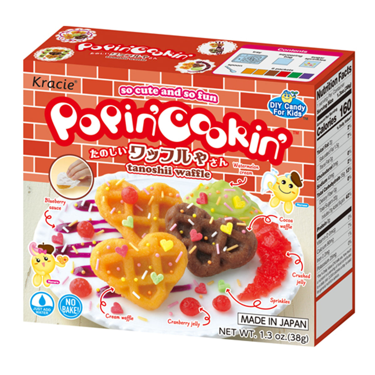 Popin' Cookin'™ - Tanoshii Waffles DIY Candy Kit for Kids (Product