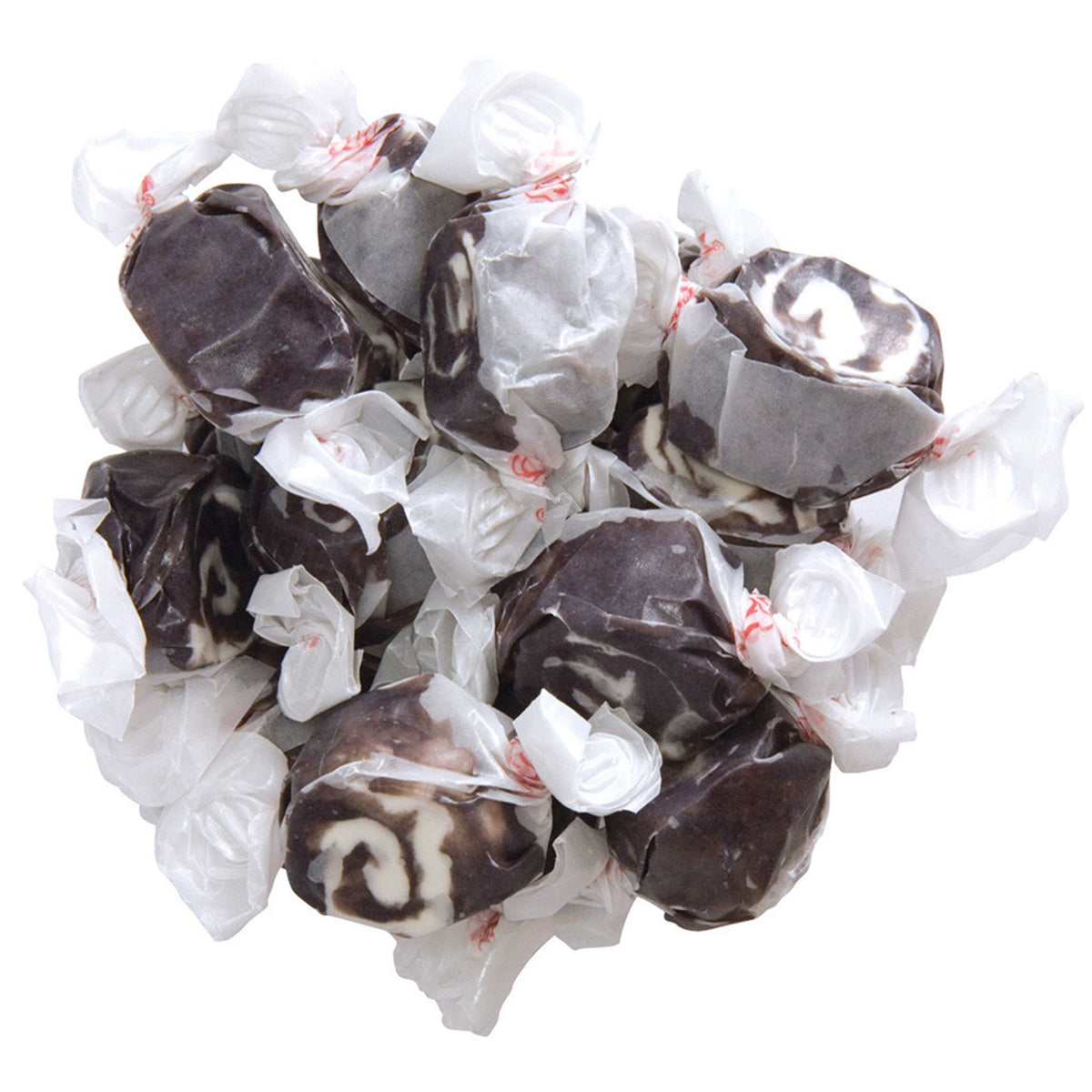 Salt Water Taffy Black Licorice Swirl Kisses Snyder's Candy