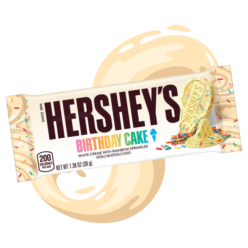HERSHEY'S ICE CREAM SHOPPE Birthday Cake - Standard Bar 1.38oz