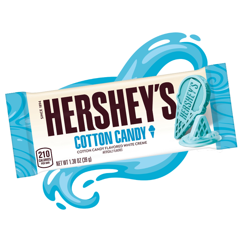HERSHEY'S ICE CREAM SHOPPE Cotton Candy - Standard Bar 1.38oz