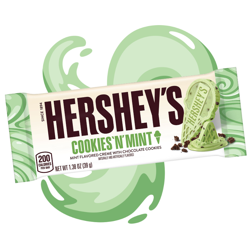 HERSHEY'S ICE CREAM SHOPPE Cookies 'N' Mint - Standard Bar 1.38oz