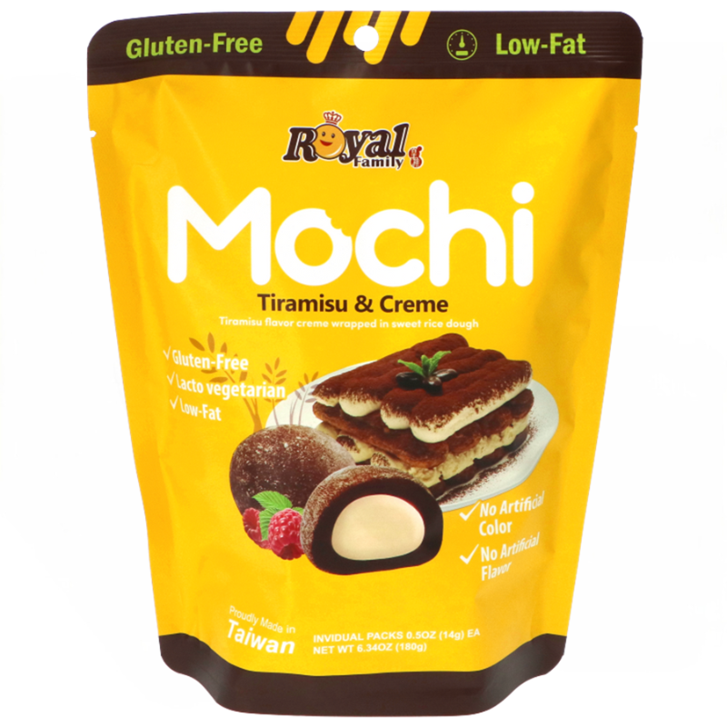 Royal Family Mochi, Tiramisu & Creme - 6.35 oz.