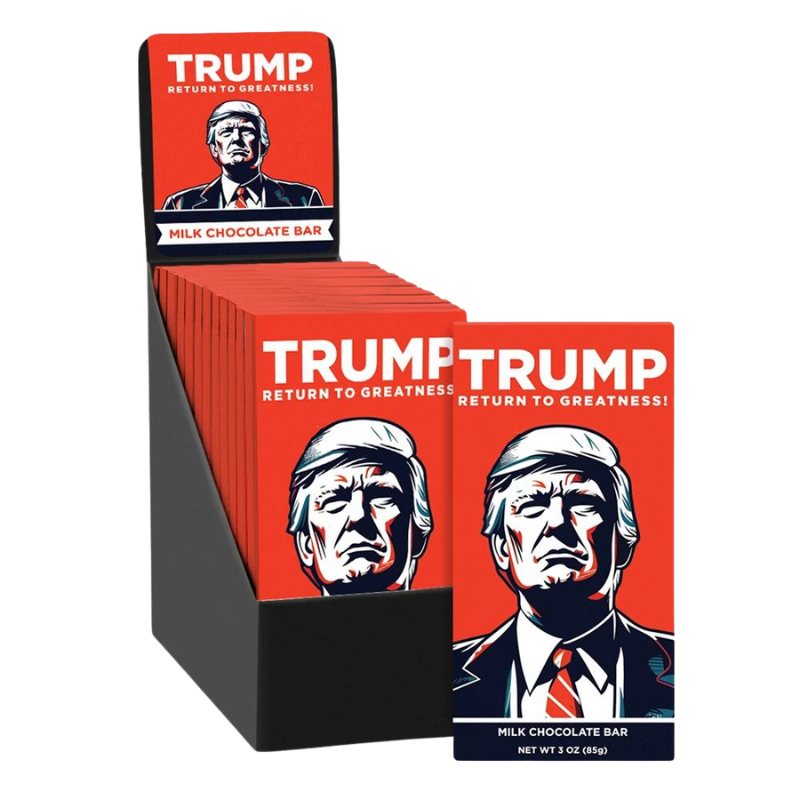 TRUMP: RETURN TO GREATNESS! MILK CHOCOLATE BAR, 3 OZ