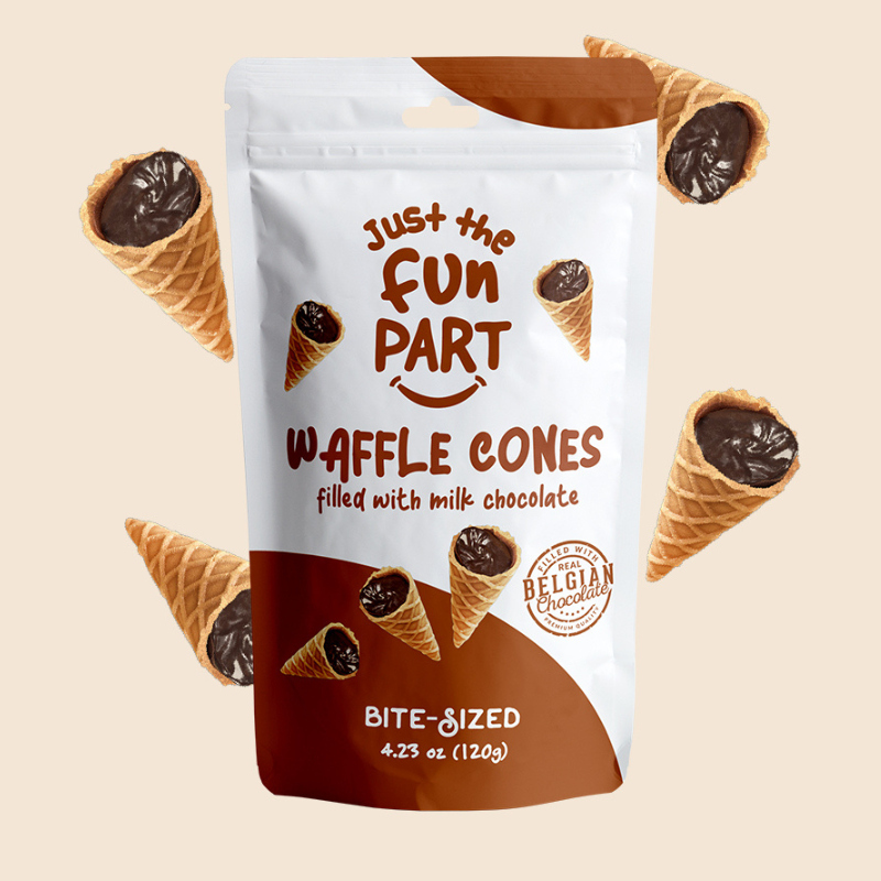 Just The Fun Part, Waffle Cones - Milk Chocolate