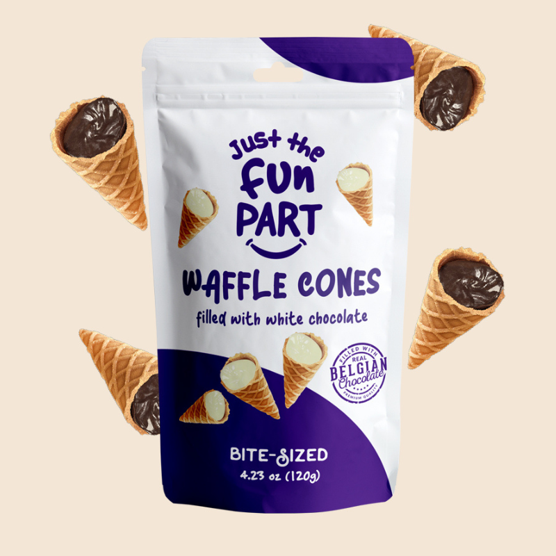 Just The Fun Part, Waffle Cones - White Chocolate