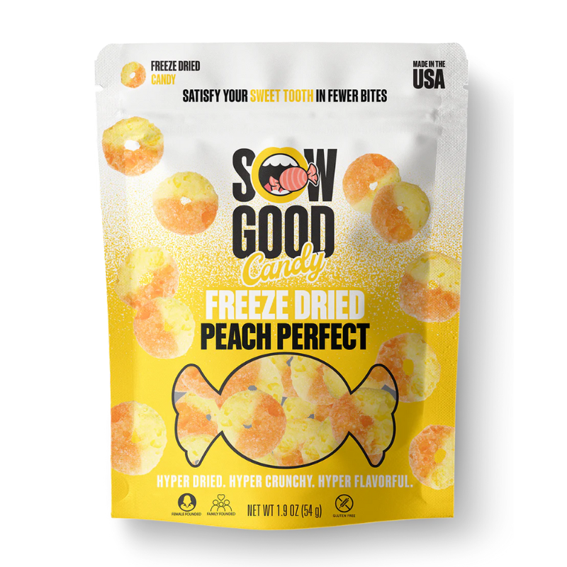 Sow Good Candy, Freeze Dried Peach Perfect - 1.5 oz.