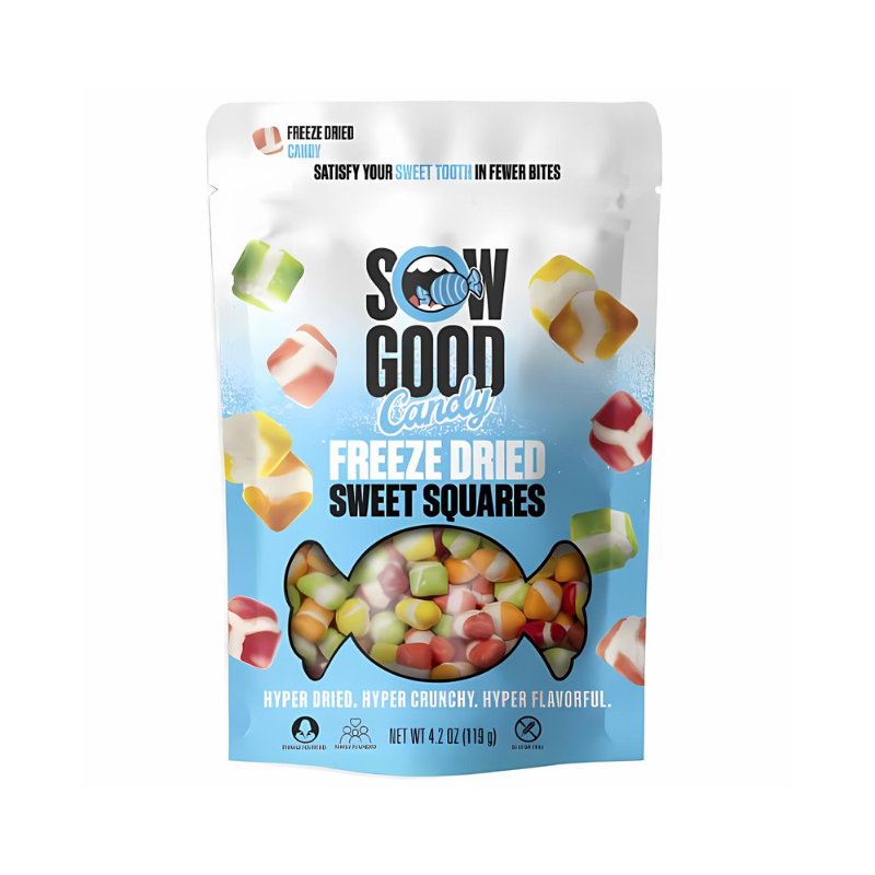 Sow Good Candy, Freeze Dried Sweet Squares - 4.2 oz.