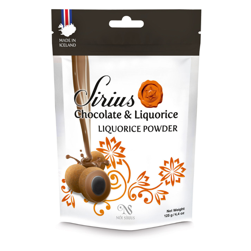Nói Síríus Chocolate & Licorice - Liquorice Powder 4.4 oz.