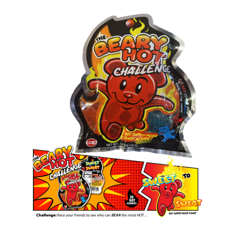 The Beary Hot Challenge™ Hot & Spicy Gummy Bears - 2.81 oz.