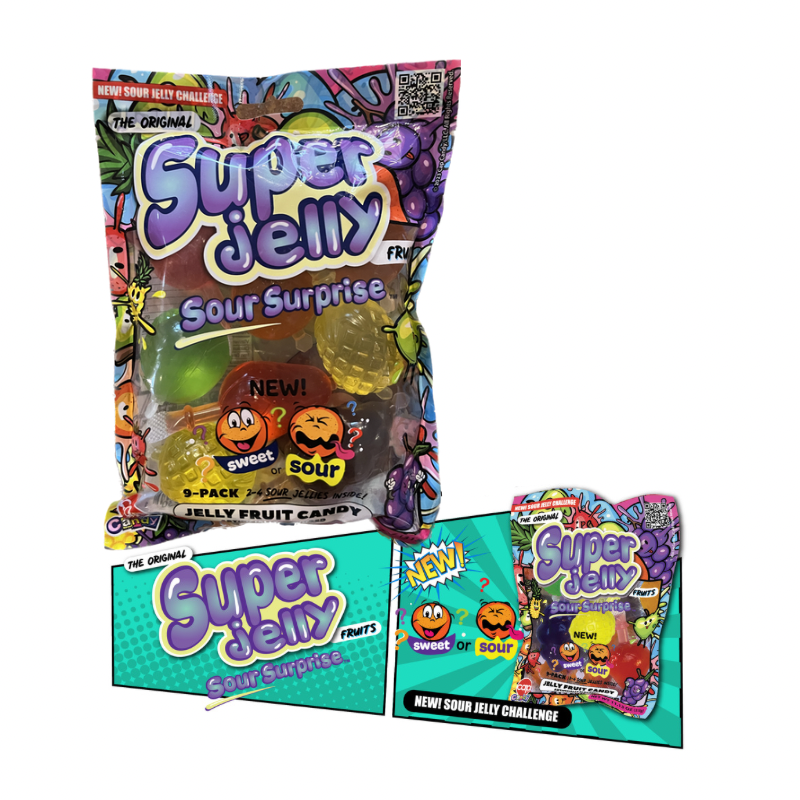 The Original Super Jelly Fruits SOUR Surprise™ 9pk 11.13 oz