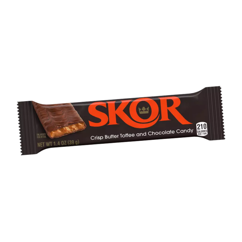 Hershey's SKOR Milk Chocolate with Crisp Butter Toffee Candy Bar, 1.4 oz.