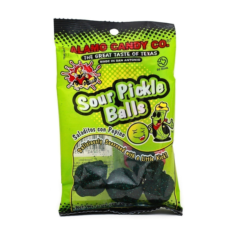 Alamo Candy Co.® Sour Pickle Balls - 1 oz.