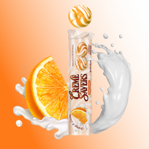 フェイスクリーム Orange Creme Savers® Hard Candy - Orange & Creme 1.76 oz. Roll | Snyder's