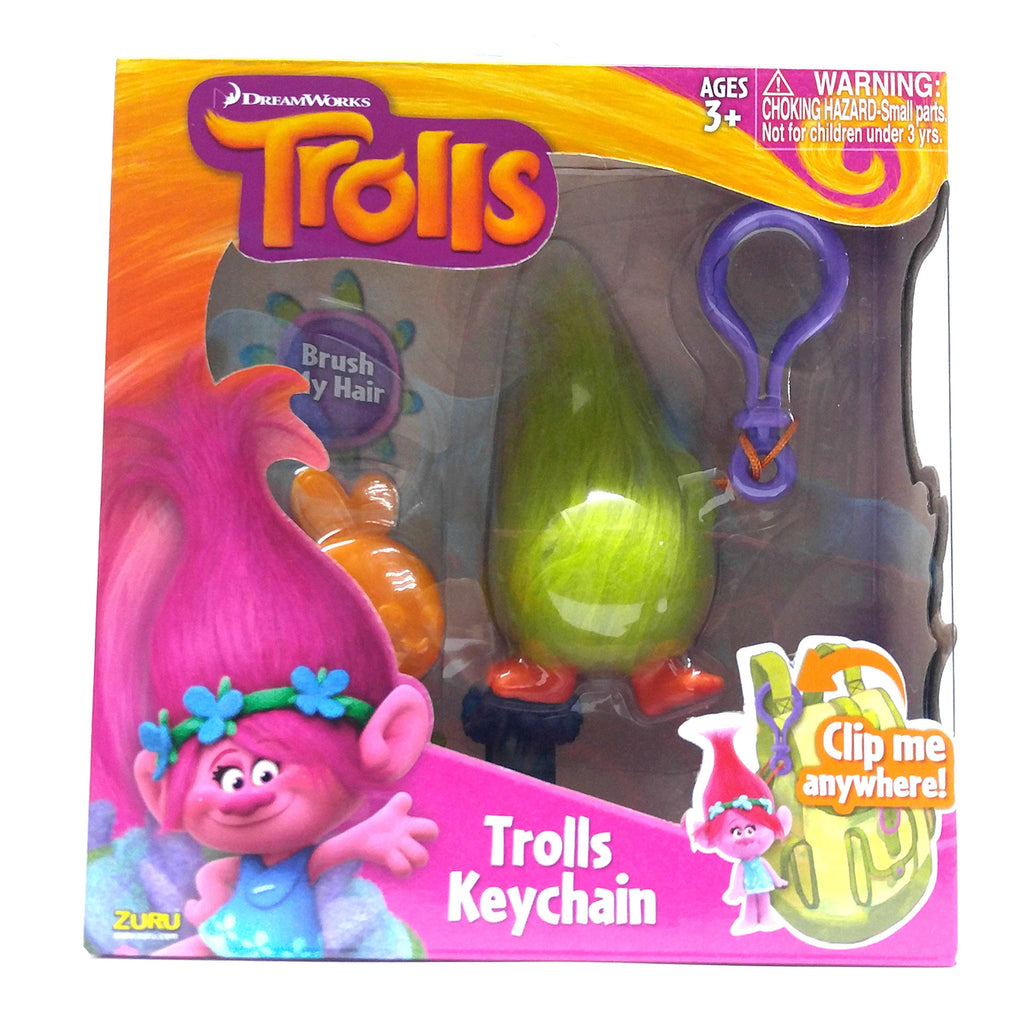 Trolls Medium Key Chain W/ Accesory - Fuzzbert