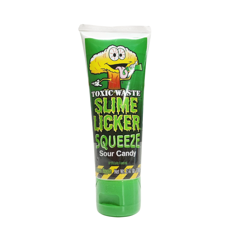  Squeeze Sour Candy 3 Slime Lickers 2.47 Oz Tubes Gel