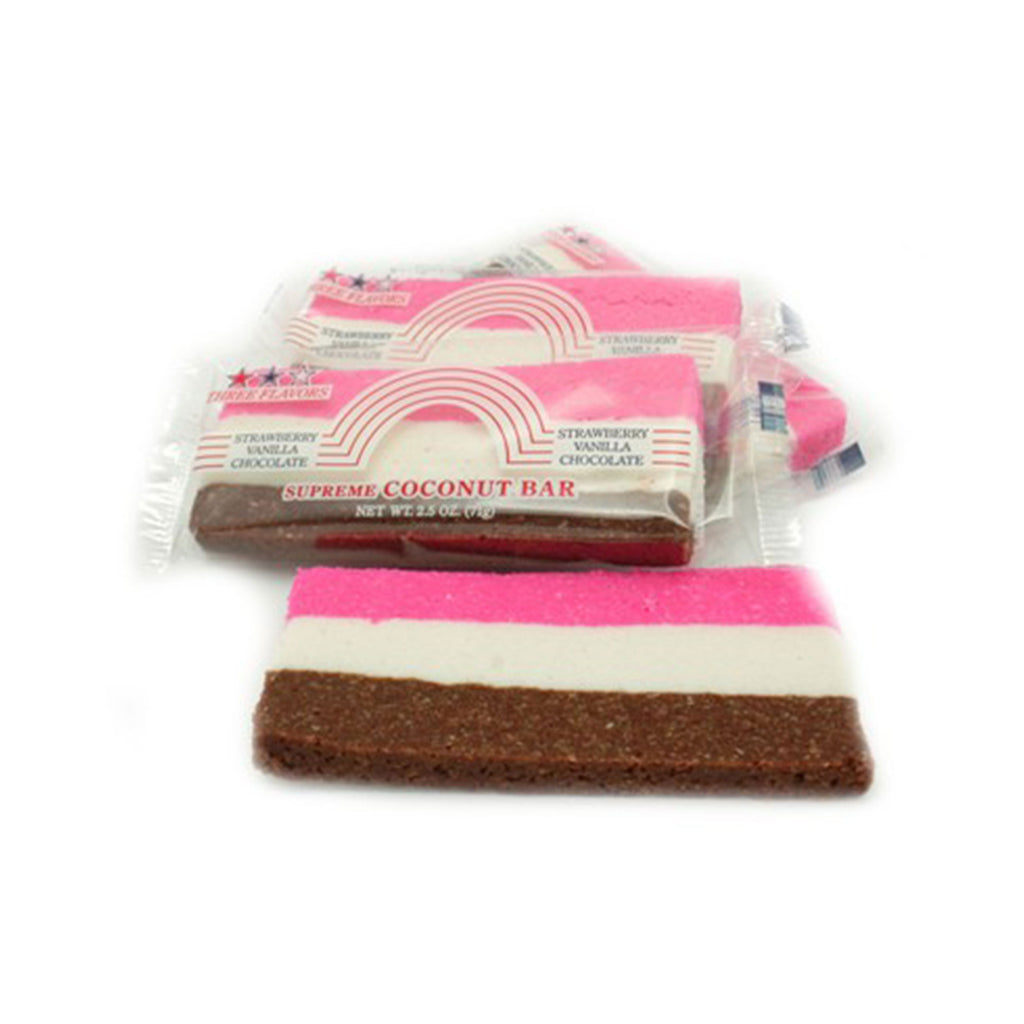 Supreme Neapolitan Coconut Bar