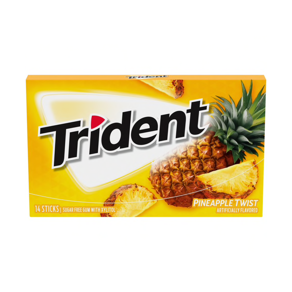 Trident Sugar-Free Gum - Pineapple Twist (14 Stick Pack)